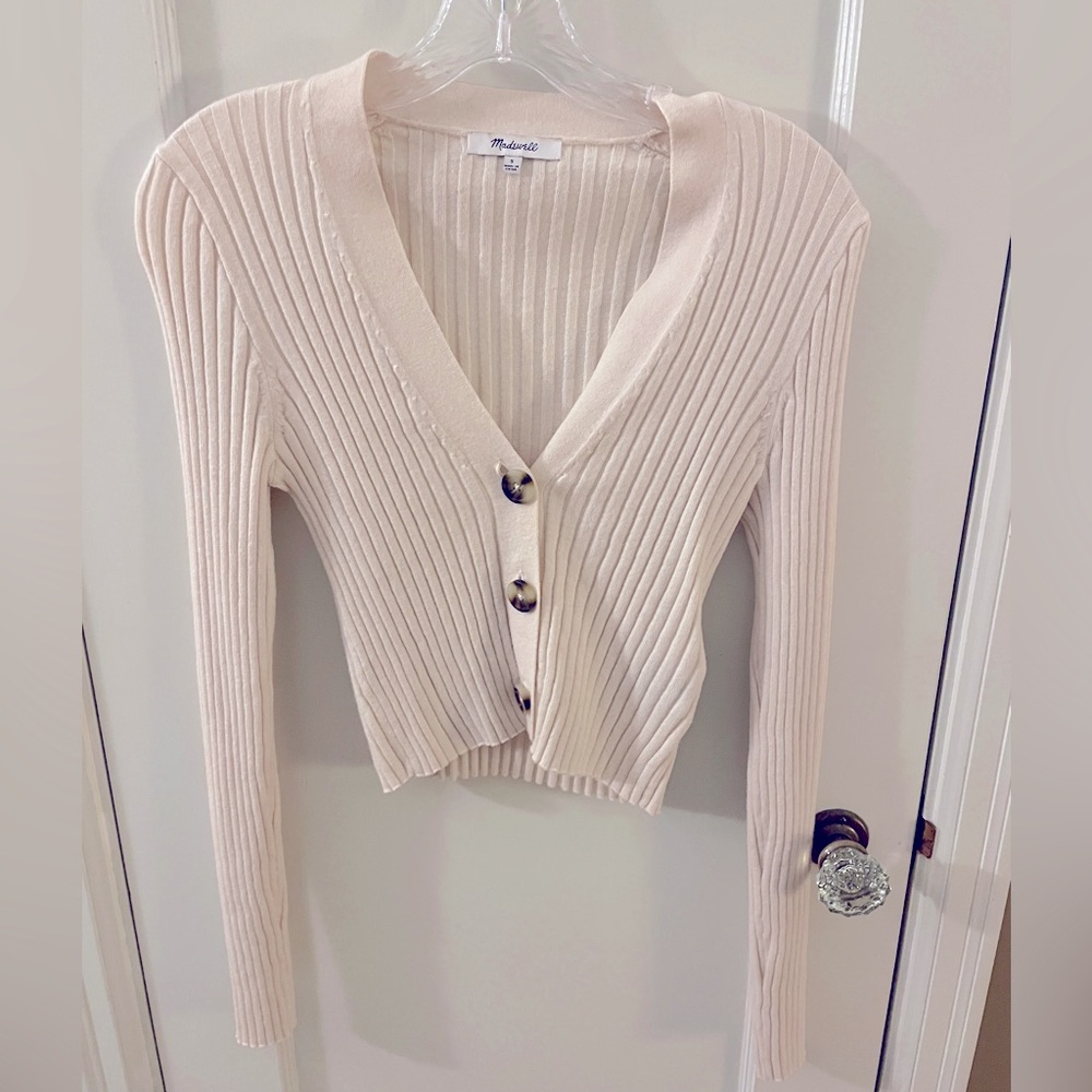 Off White Madewell Cropped Cardigan, Small